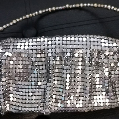 Evening shoulder bag silver like new