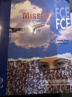 Mission FCE Coursebook book like new, English