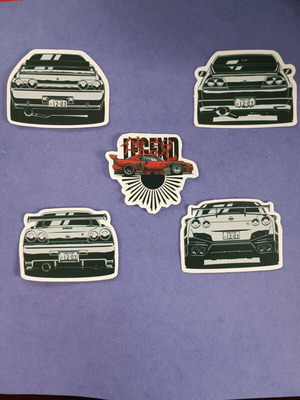 Nissan Skyline GT-R Stickers set of 5