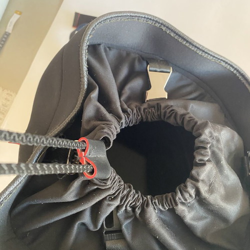 FRNC shoulder bag like new, black with red details