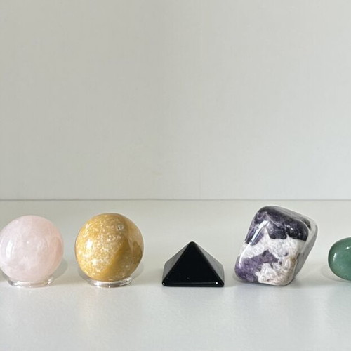 Processed Semi-Precious Stones, pack of 8