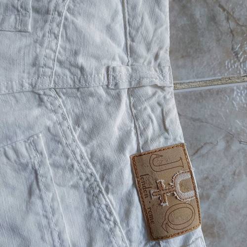 J&Q Summer Skirt new, linen fabric, white, size M