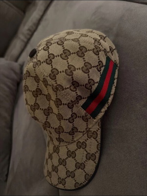 Gucci καπέλο καινούριο, small, μπεζ και πράσινο
