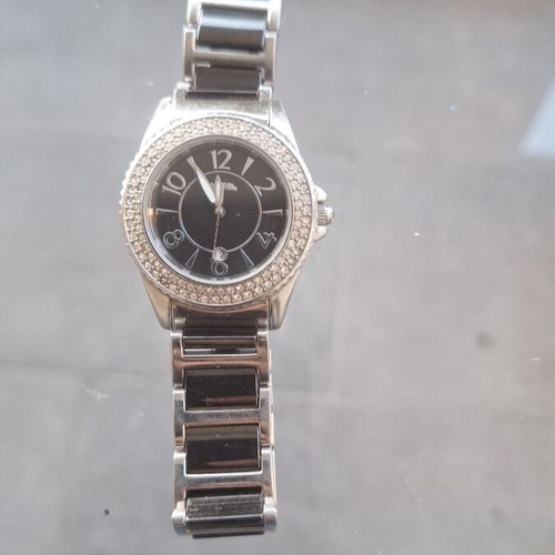 Folli Follie women's silver black watch used
