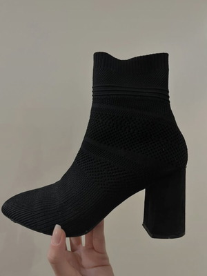 Black heel shoes used, size 40