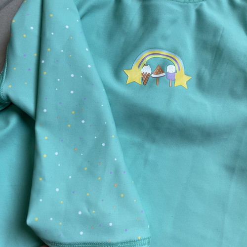 Firefly UV sun protection shirt, turquoise, size 128 cm, age 7-8