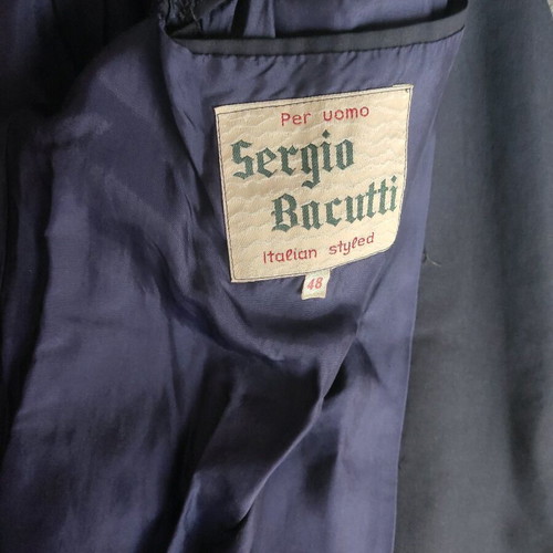 Sergio Bacutti men's jacket used, size 48, blue