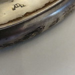Silver fruit bowl Tsarist era like new with engraved handmade decoration