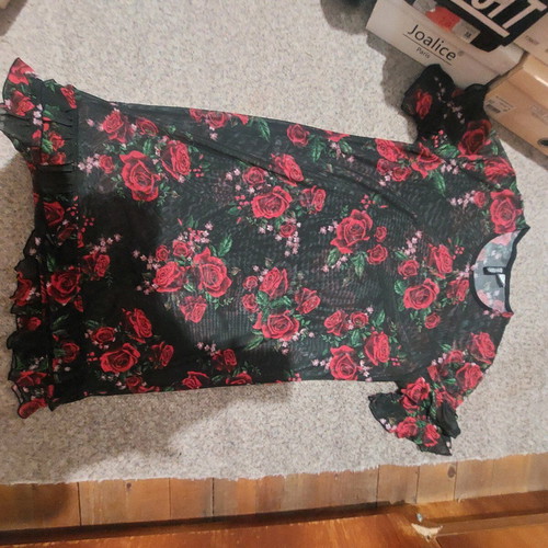 H&M transparent dress with pattern new