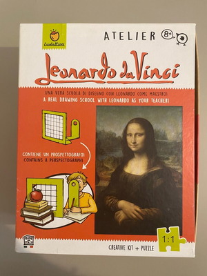 Leonardo da Vinci creative kid puzzle set like new