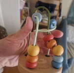 Wooden baby toy for fine motor skills and observation