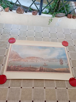 Decorative print of Nafplio before the Greek Revolution, new