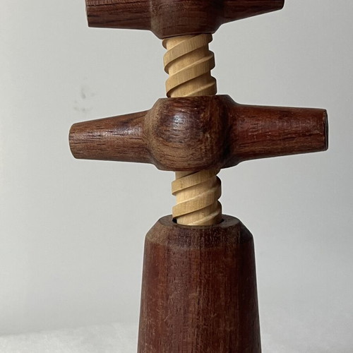 Vintage wooden corkscrew Danish design 60s like new