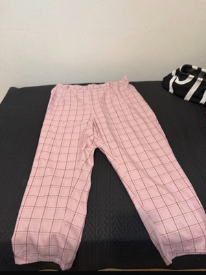 Shein checked pink pants XXL like new
