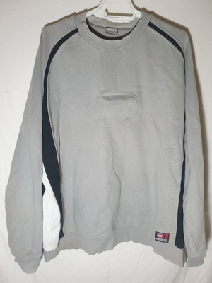 Vintage Nike 90s reglan style φουτερ XXL μεταχειρισμένο, γκρι
