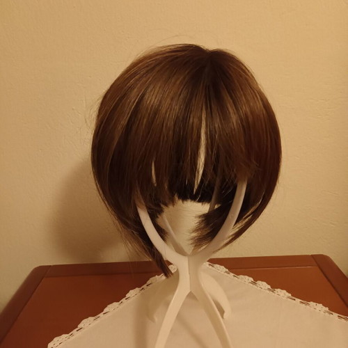 Toper wig with synthetic hair like new with its box