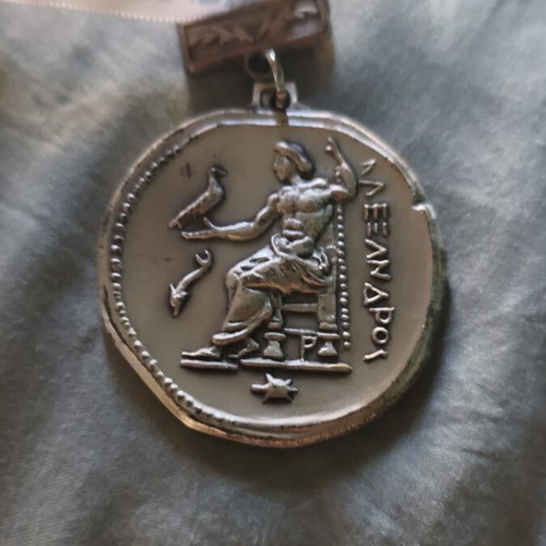 Olympus Marathon medal like new, 10th finish