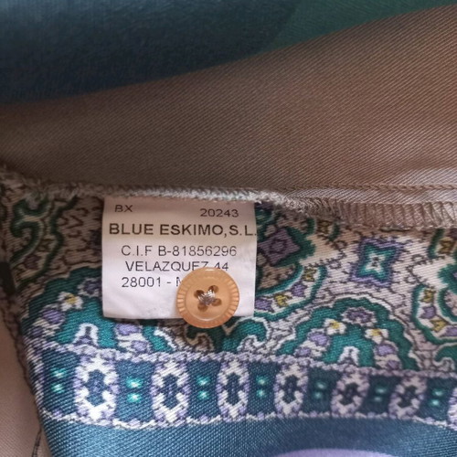 Vilagallo shirt like new, blue and green