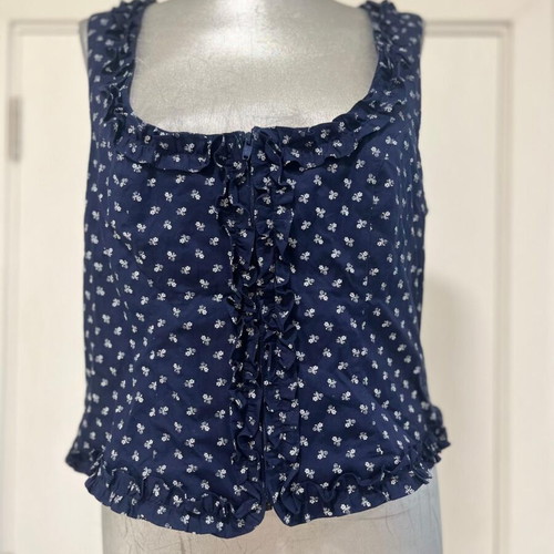 Berwin & Wolff Tracht Folklore Landhaus Corset Top size DE42 large floral print like new