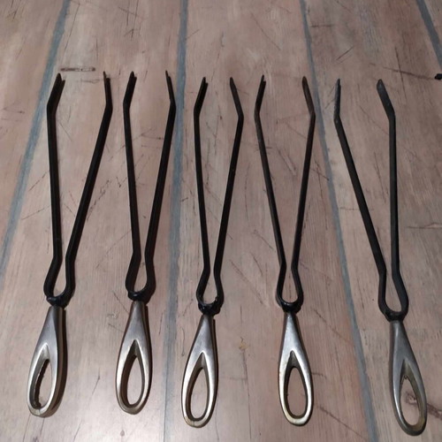 Fireplace tongs used, pack of 5 pieces