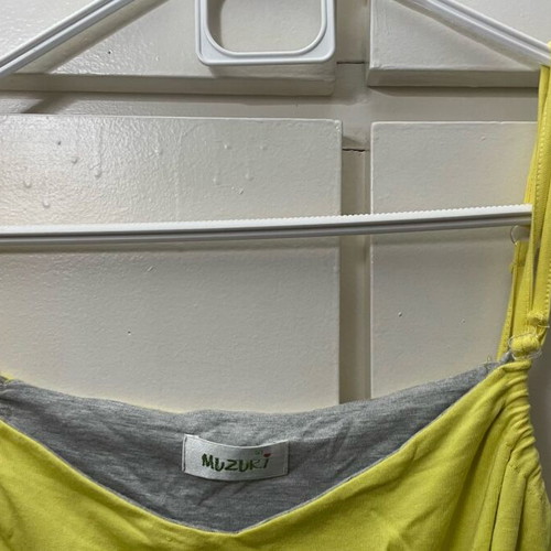 Summer top like new, size S/M, gray and yellow