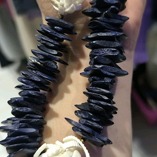 Necklace made of natural materials like new