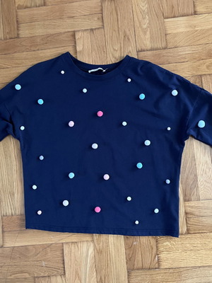 Blouse with 3/4 sleeves Cubic size S used, blue