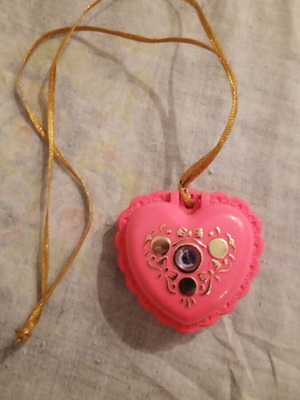 Sindy Heart Jewellery Case 1990 Hasbro used with lock