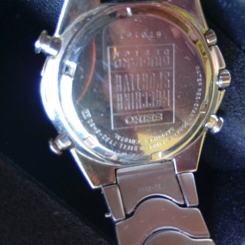 Seiko Maccina Sportiva by Giugiaro watch like new, chronograph, silver