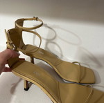 Zara beige sandal like new, size 37, synthetic leather
