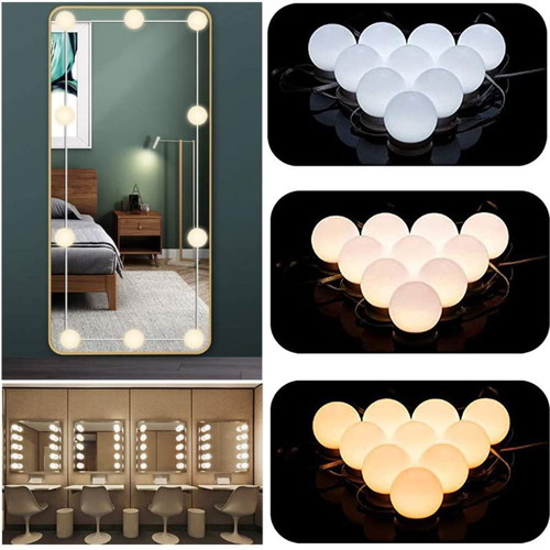 LED mirror lights for makeup 10 pcs USB with controller new