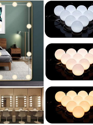 LED mirror lights for makeup 10 pcs USB with controller new