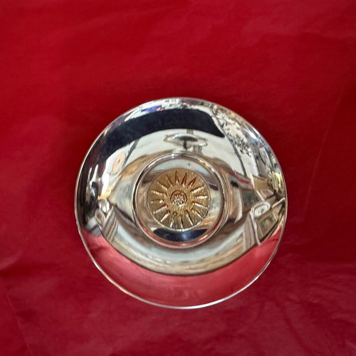 Zolotas silver plate like new, 10cm diameter, 34.1g