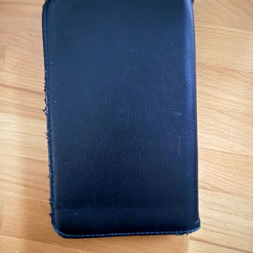 Black leather Ted Baker passport wallet used