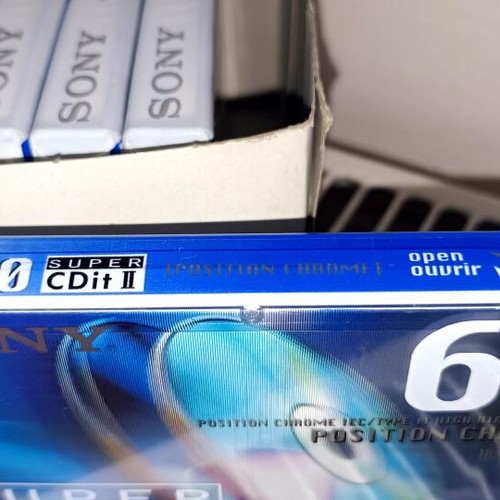 Sony Super CDit II 60 audio cassette sealed pack of 10 vintage