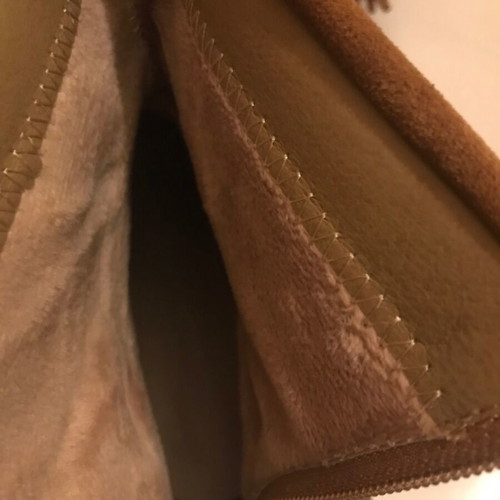 Women's boots with fringe tan size 39 like new with fur lining