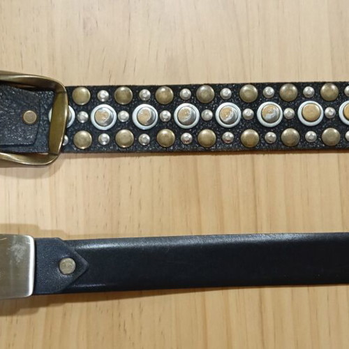 Men's leather belts large size like new, pack of two, black