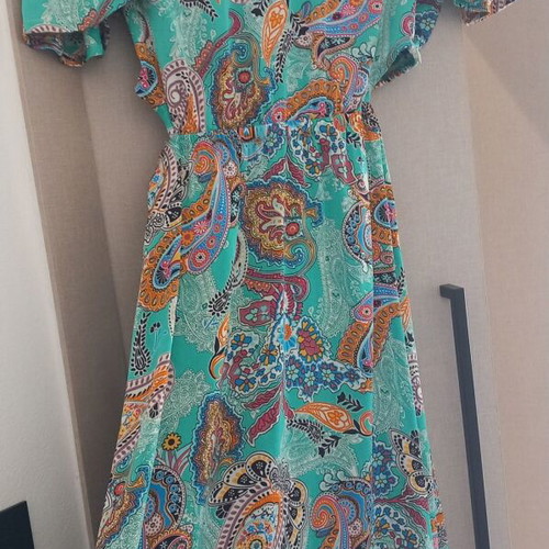Paranoia colorful dress with back opening, like new, size M