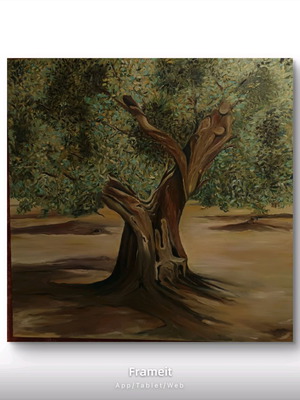 Oil painting on canvas 100x100 like new