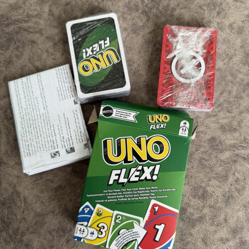 UNO Flex and Dos card games, unsealed, set of two