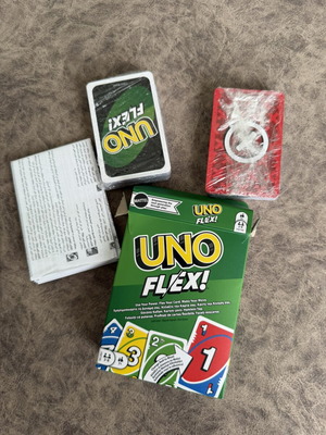 UNO Flex and Dos card games, unsealed, set of two