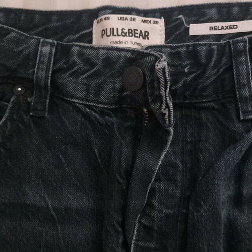 Pull & Bear men's black jeans new, size M