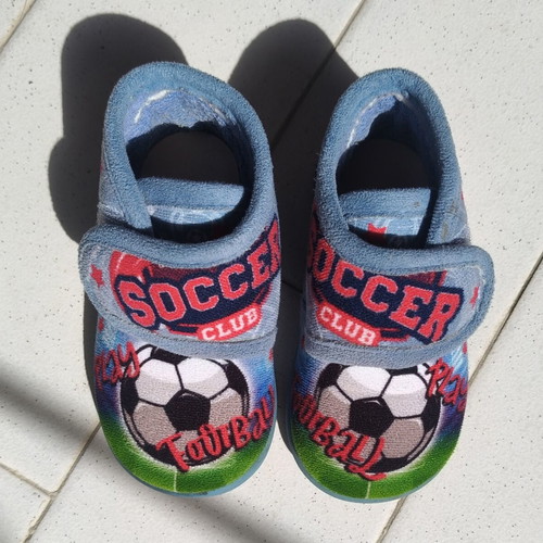 Adam's Kids slippers size 22 like new, blue multicolor