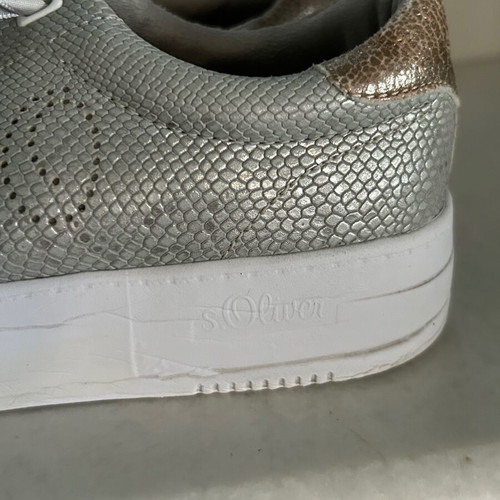 S. Oliver women's silver sneakers size 36