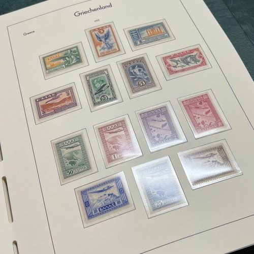 Greek stamps used, 1861-2000, in two Pharos albums