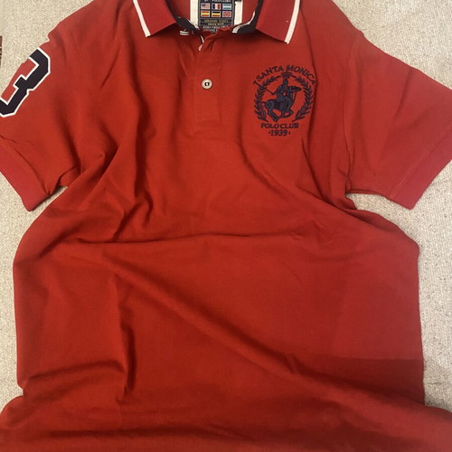 Polo shirt red, like new, size M