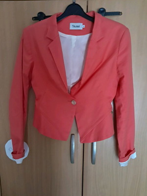 Toi&Moi spring jacket size S like new, coral color