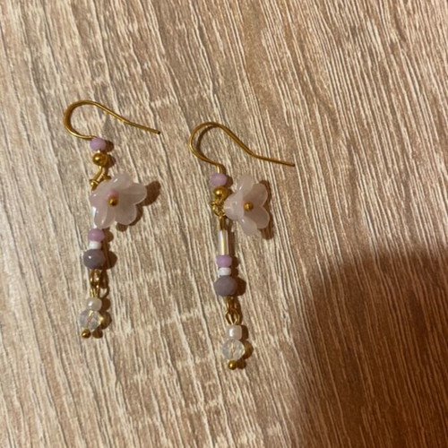 Handmade earrings made to order in purple shades
