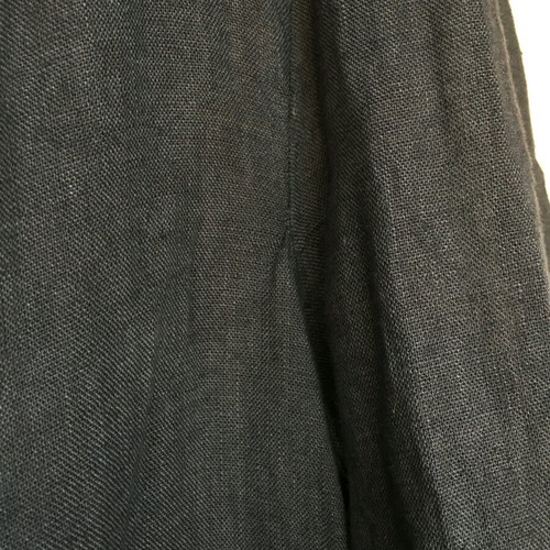 100% linen robe navy blue, size M, like new