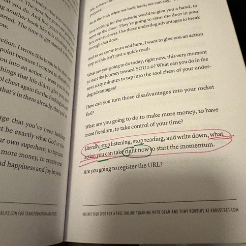 The Underdog Advantage hardcover book by Dean Graziosi